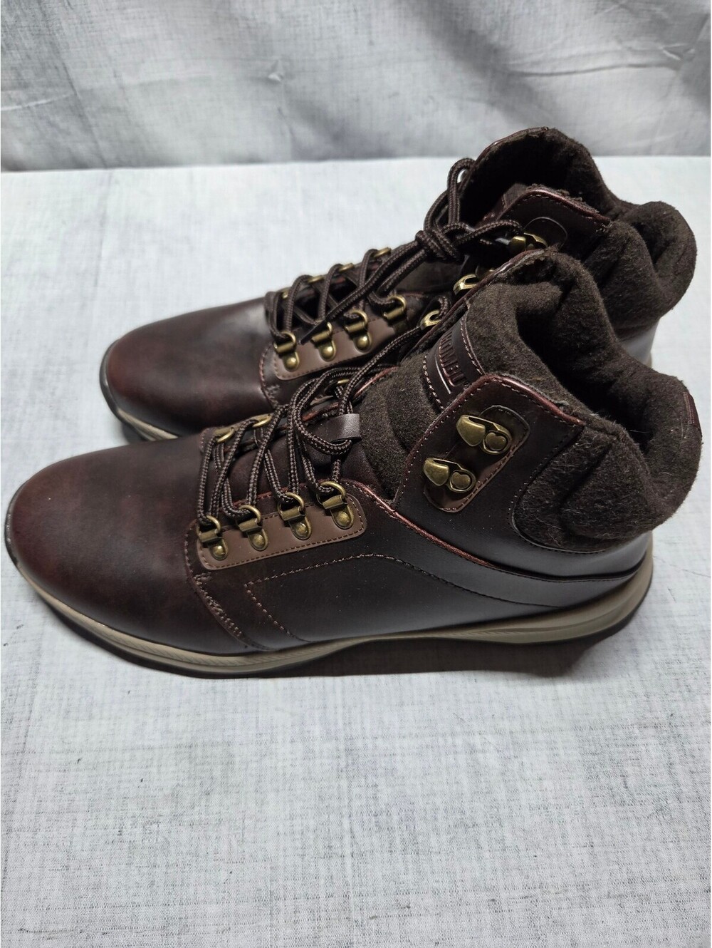 Khombu Men's Brown Waterproof Hiking Boots
